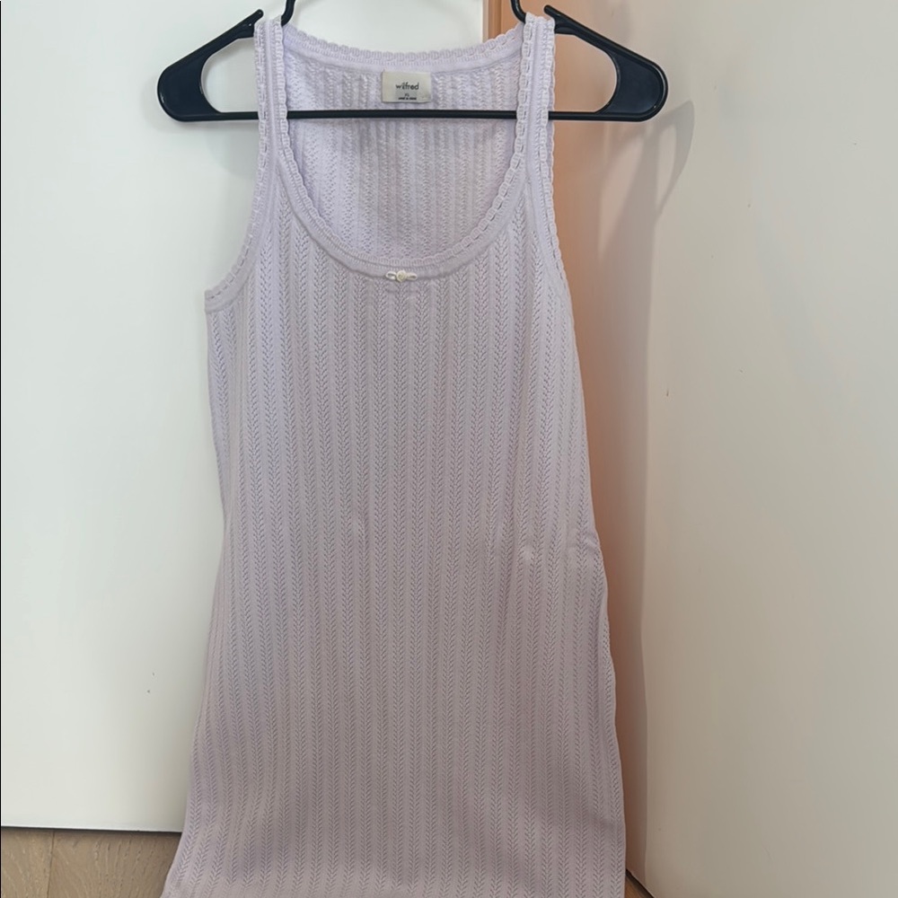 Aritzia/Wilfred Lavender Knit dress